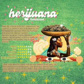 The flyer from Herijuana Feminized seeds