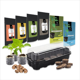 Complete grow kit with White Widow feminized seeds